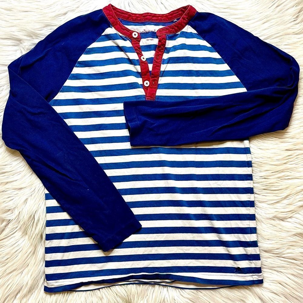 Striped Blue and Red Kids Shirt